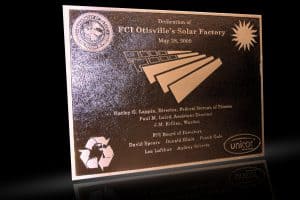 Cast Bronze & Cast Aluminum Identification Plaque Otisville